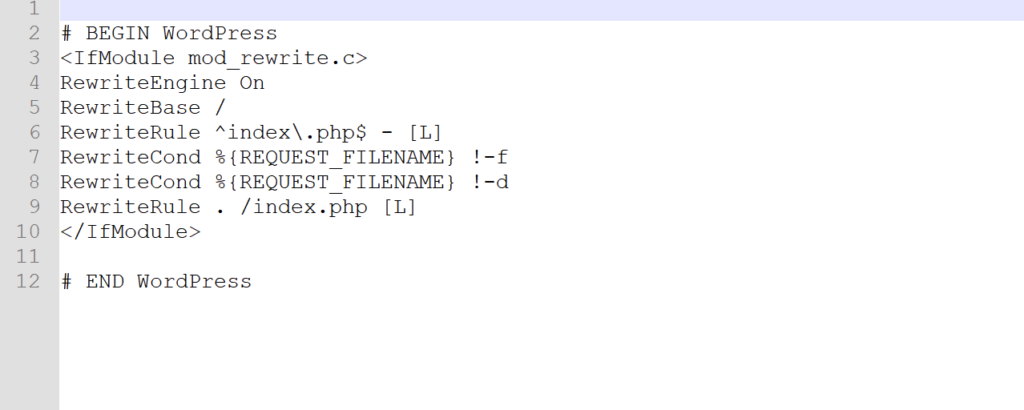 Comprendre le contenu du fichier .htaccess de WordPress