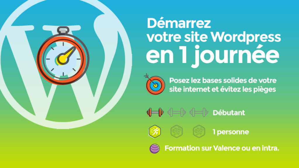 Formation site wordpress debutant 1 jour