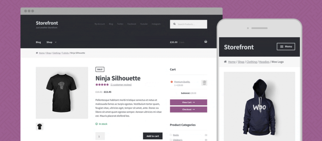 Theme WordPress gratuit Storefront Woocommerce